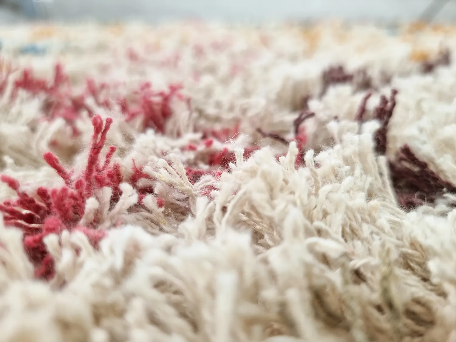 Hoogpolig vloerkleed - Maloney Natural Cotton Shaggy (multi)