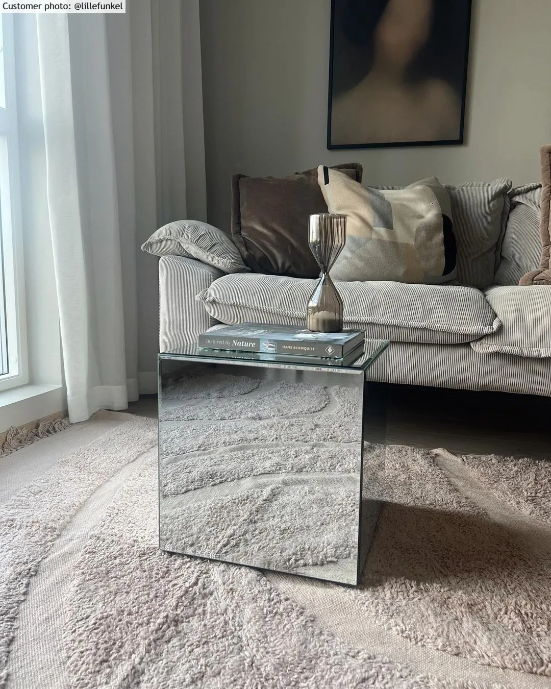 Hoogpolig vloerkleed - Bonnie Natural Cotton Shaggy (beige)