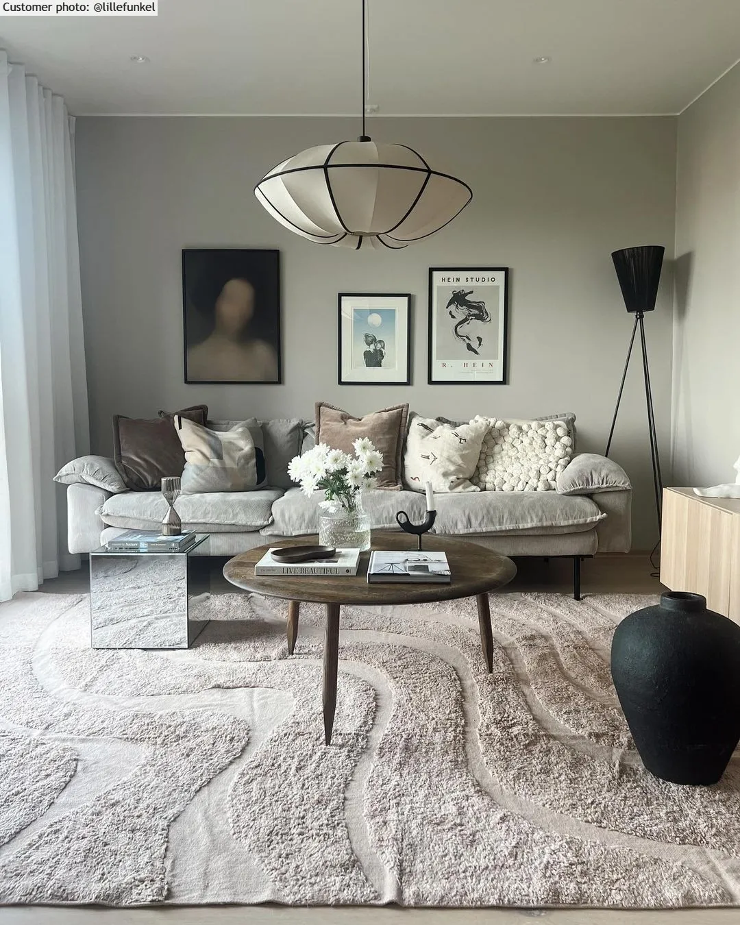 Hoogpolig vloerkleed - Bonnie Natural Cotton Shaggy (beige)