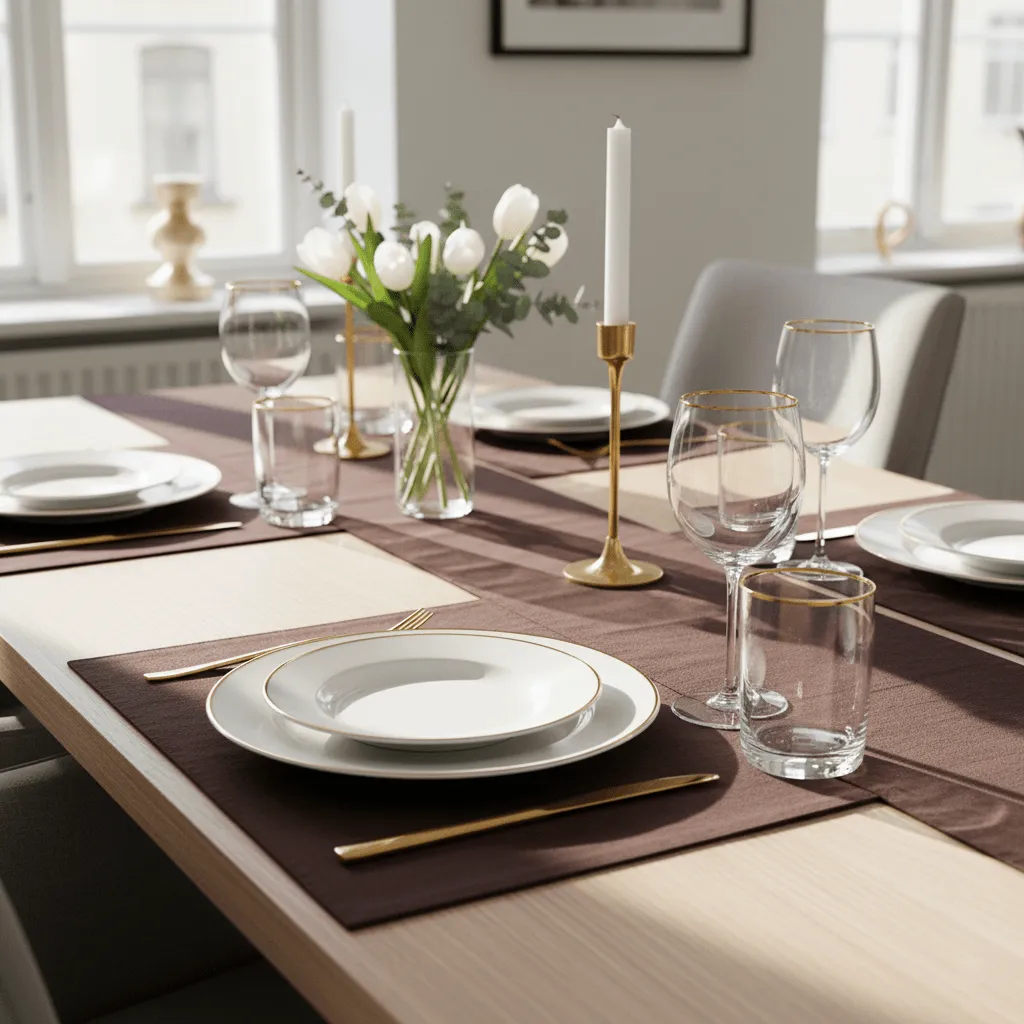 Placemat 2 stuks - Niva (donkerbruin)