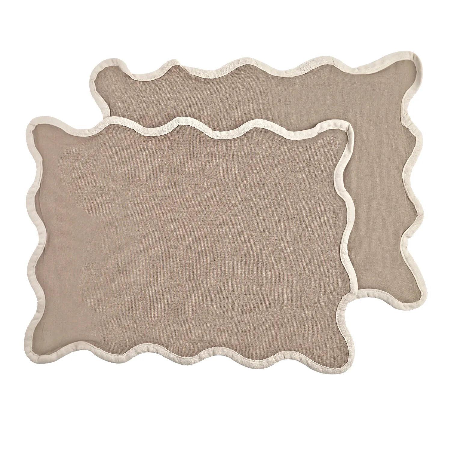 Placemat 2 stuks - Yrsa (donkerbeige)