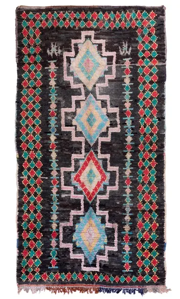 Marokkaanse Berber tapijt Boucherouite 310 x 160 cm