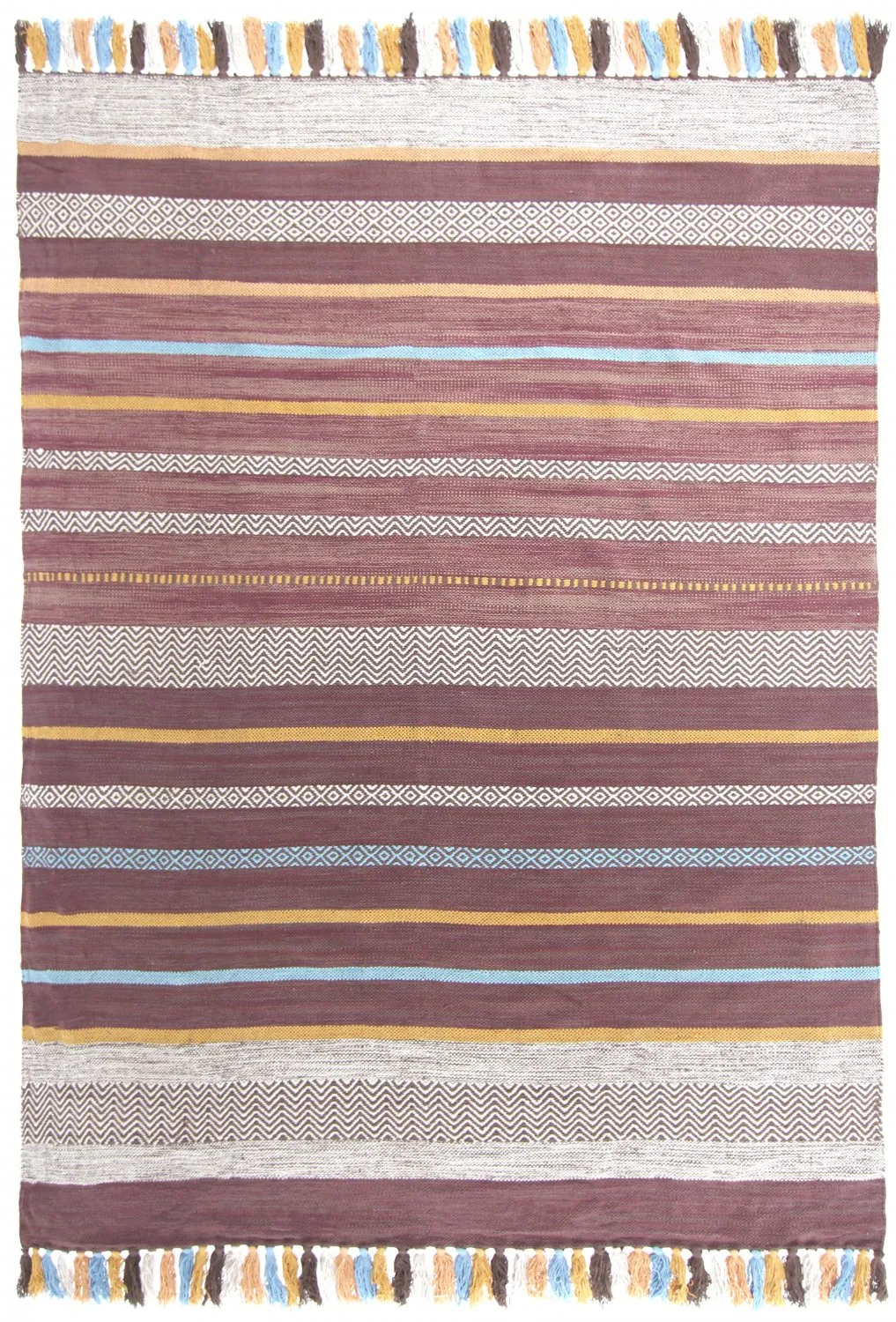 Vloerkleed Katoen - Bouira (bruin/multi)