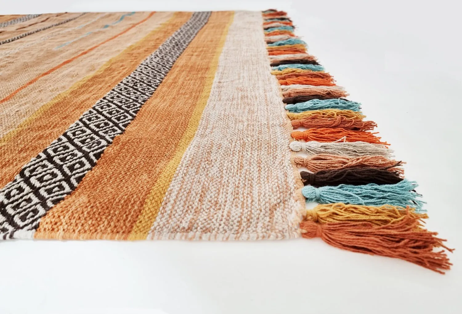 Vloerkleed Katoen - Bouira (oranje/multi)