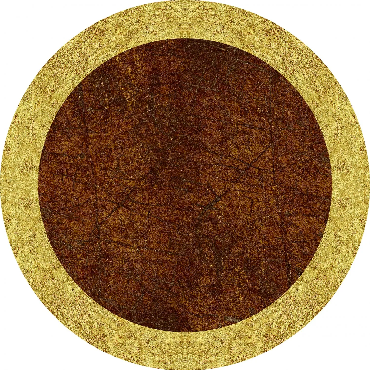 Rond vloerkleed - Eliz (bruin)