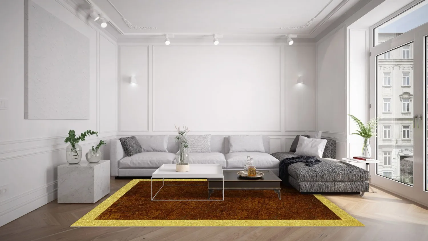 Rond vloerkleed - Eliz (bruin)