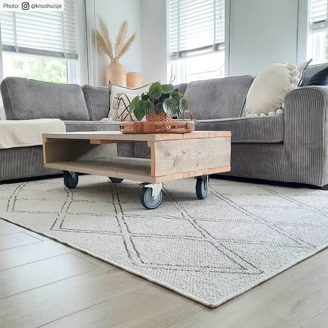 Vloerkleden voor binnen en buiten - Brussels Diamond (wit)