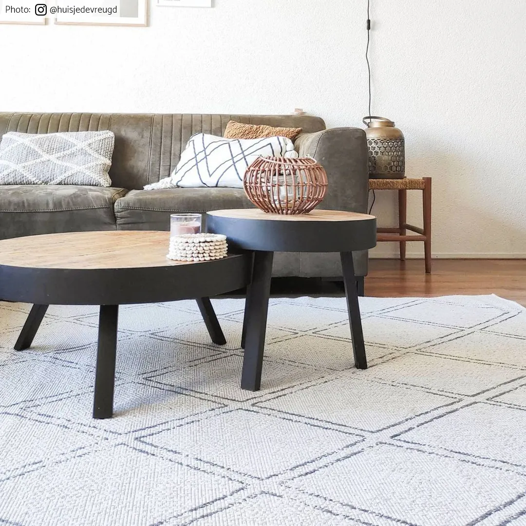 Vloerkleden voor binnen en buiten - Brussels Diamond (wit)