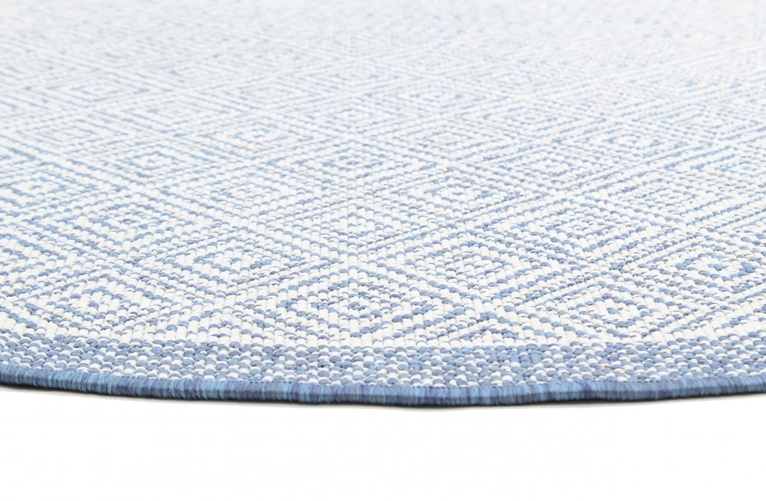 Rond vloerkleed - Monsaraz (blauw)