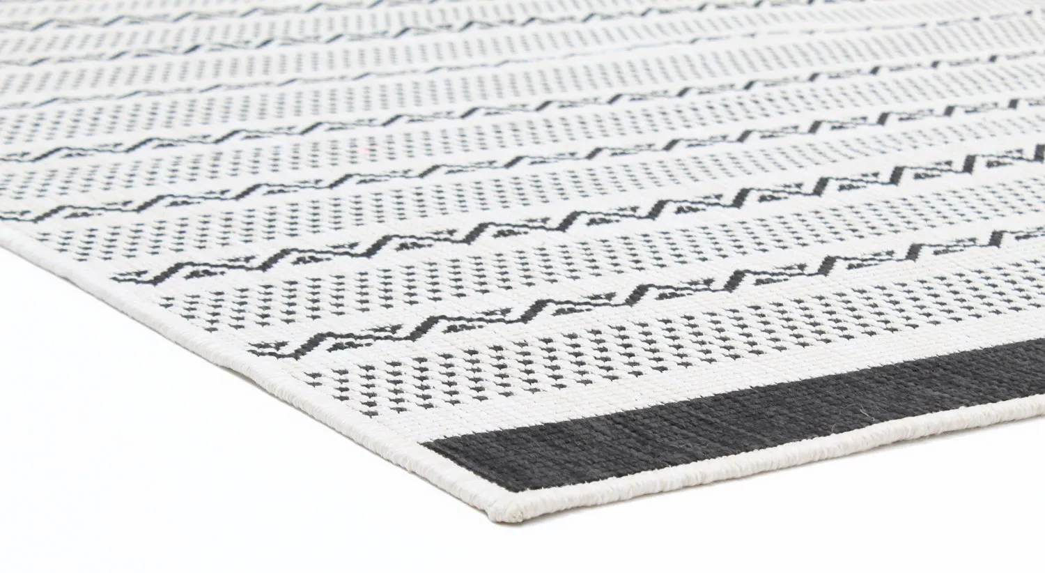 Vloerkleden voor binnen en buiten - Geiranger (zwart)