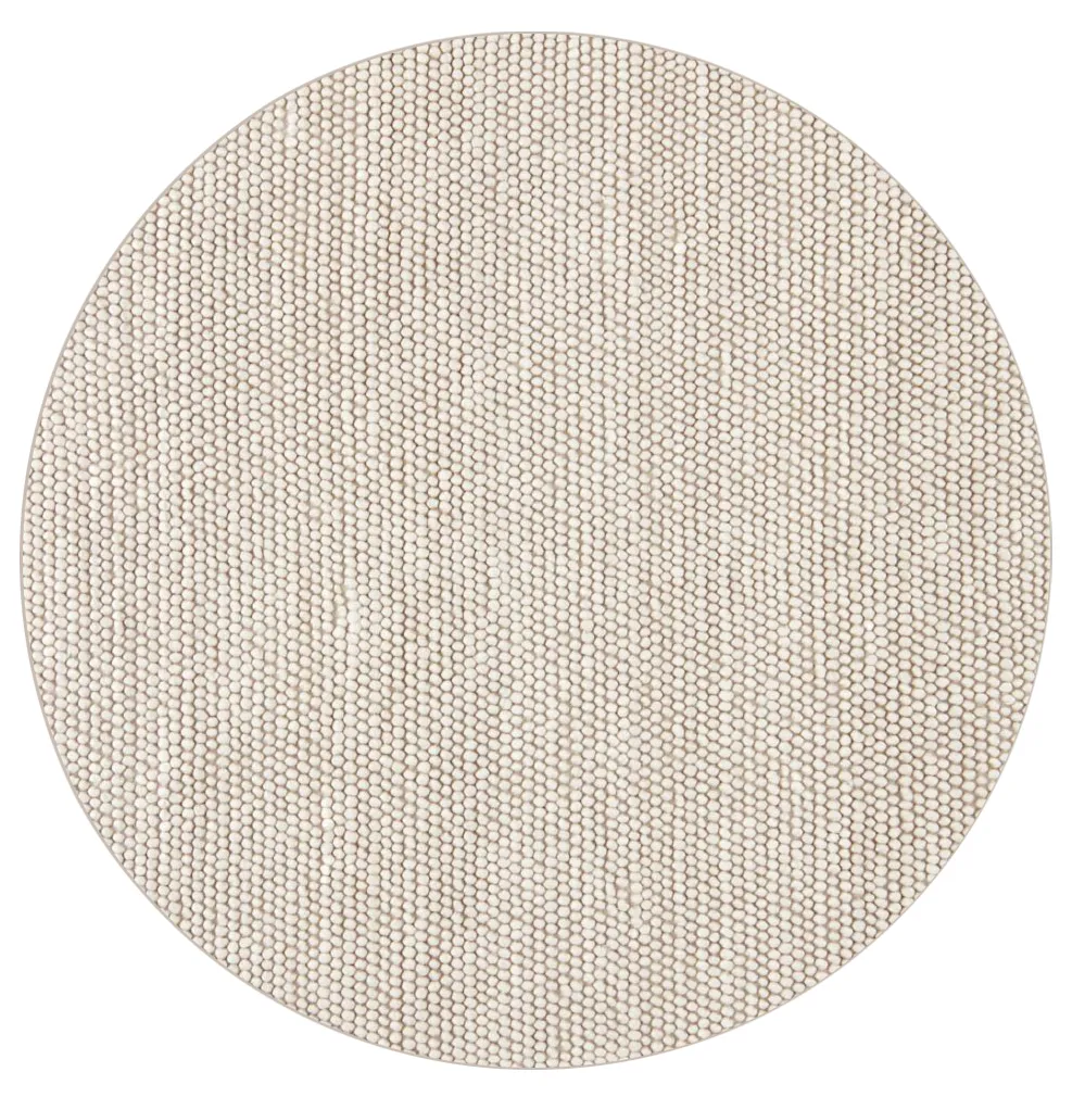 Ronde vloerkleden - Avafors Wool Bubble (beige)
