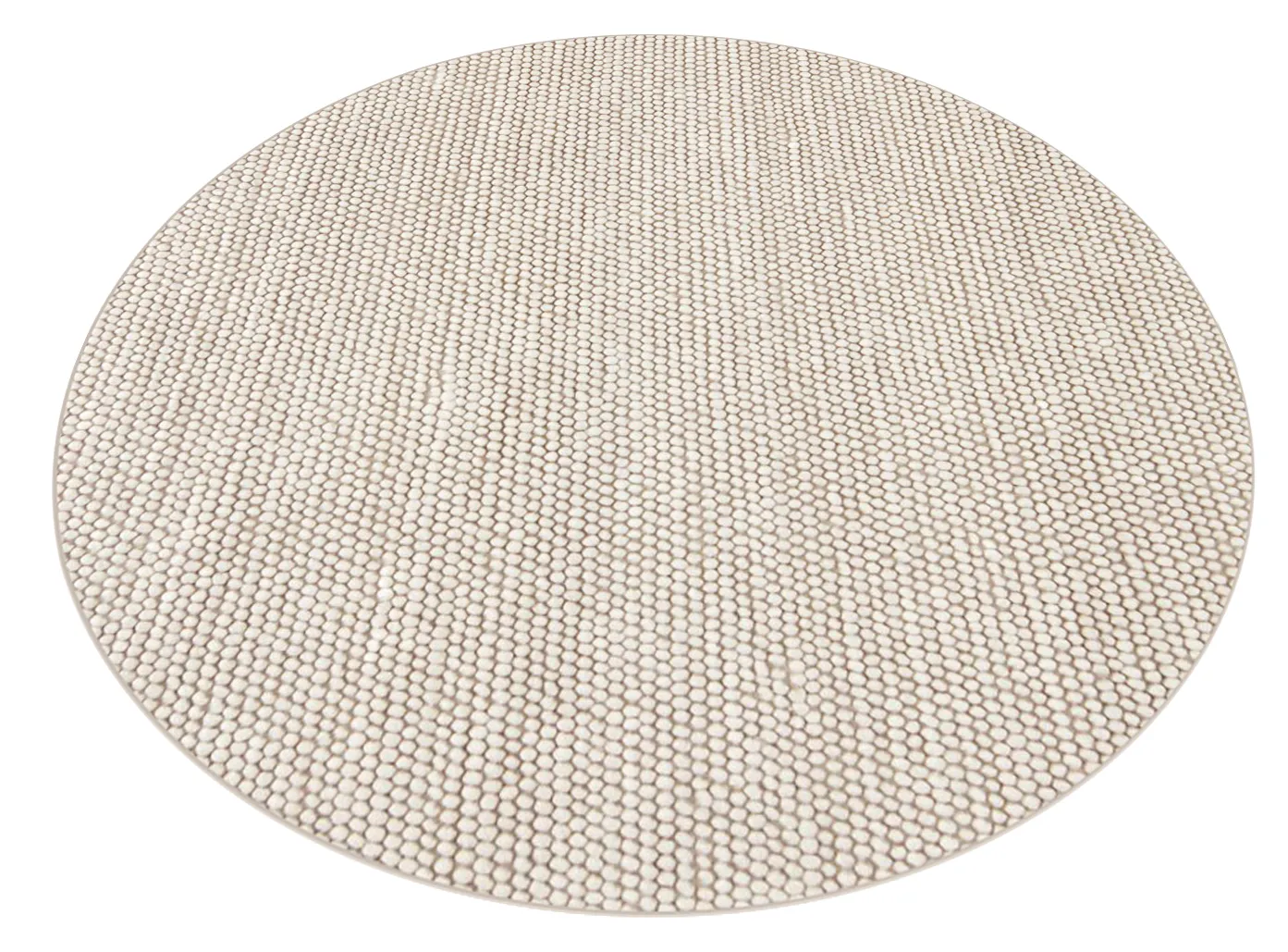 Ronde vloerkleden - Avafors Wool Bubble (beige)