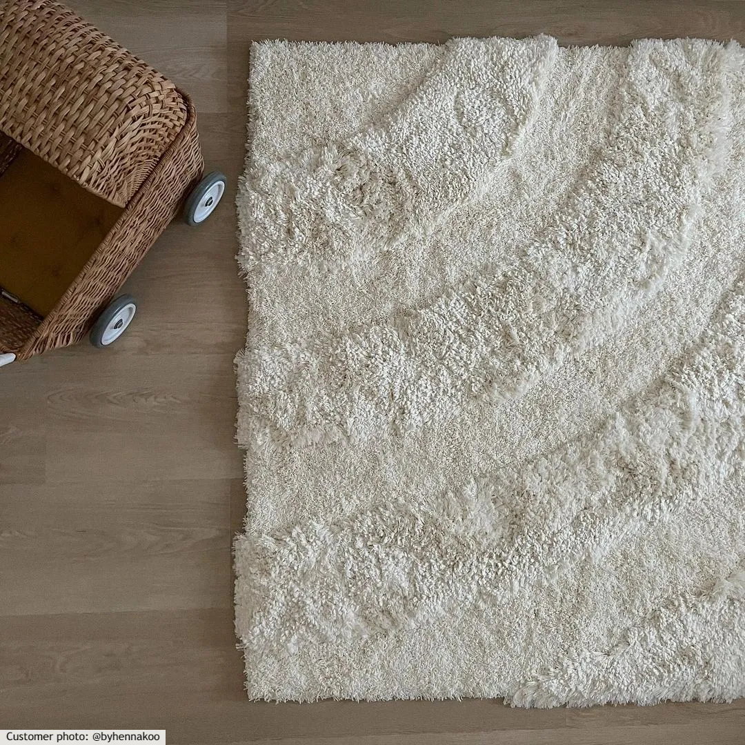 Hoogpolig vloerkleed - Vienne (offwhite)