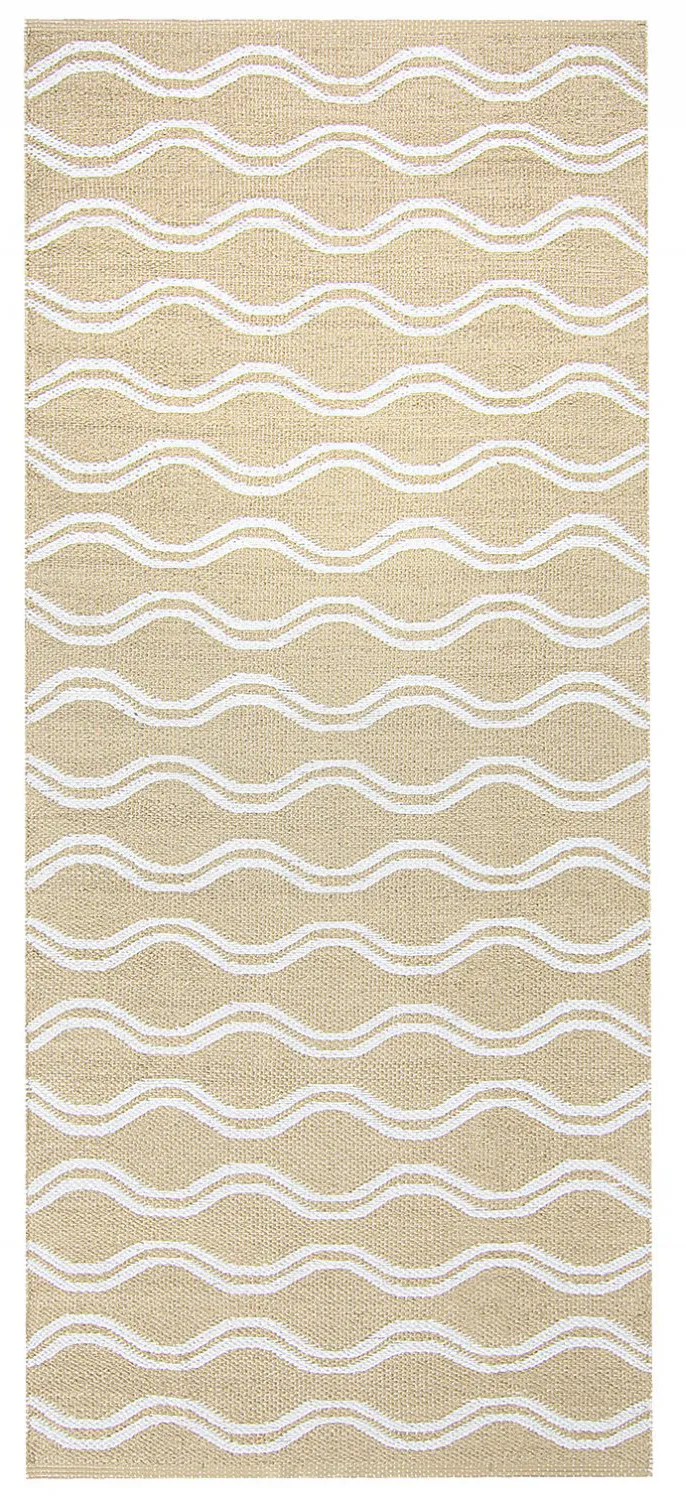 Plastic-kleden - Camden (beige/wit)