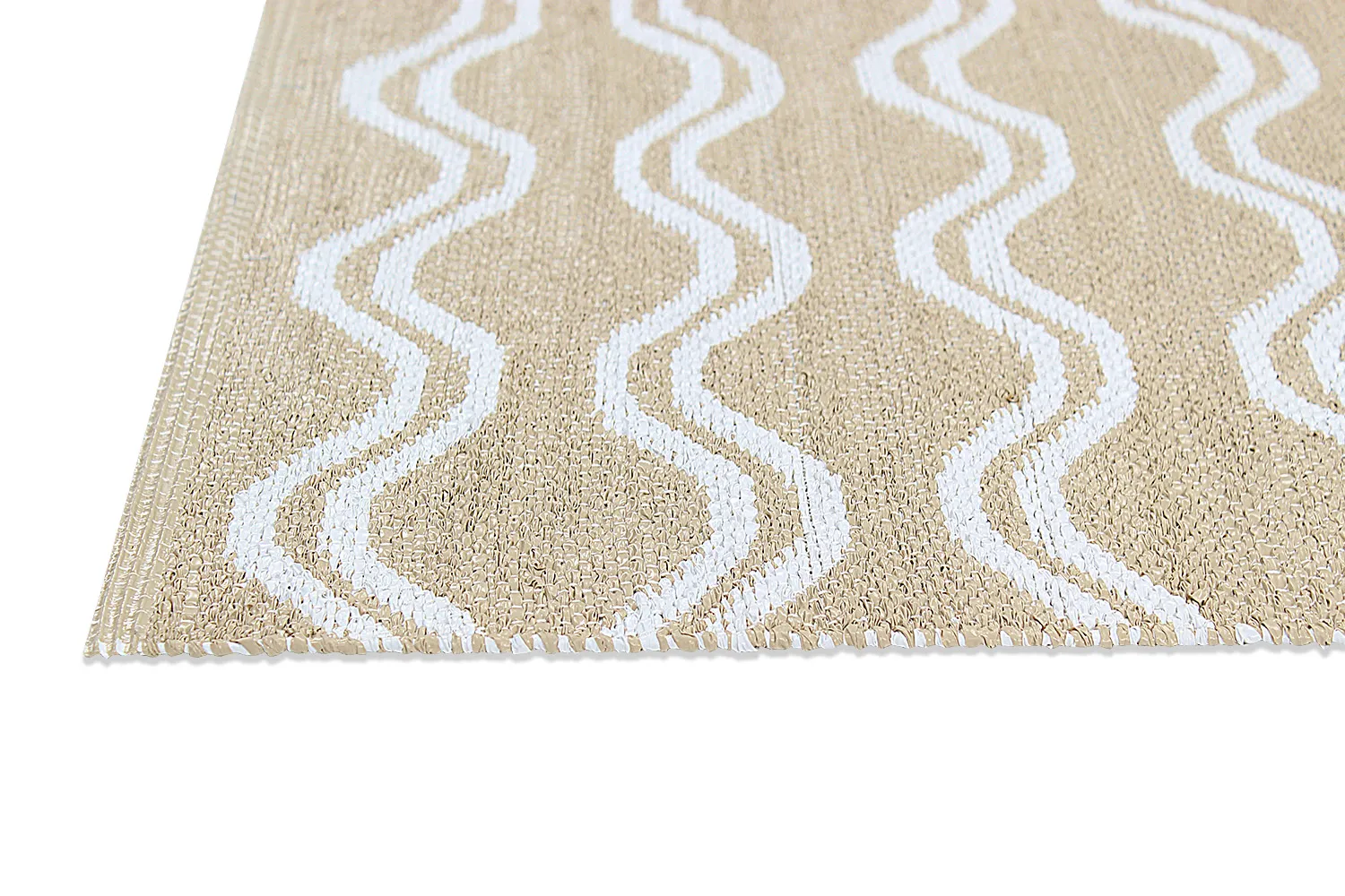 Plastic-kleden - Camden (beige/wit)