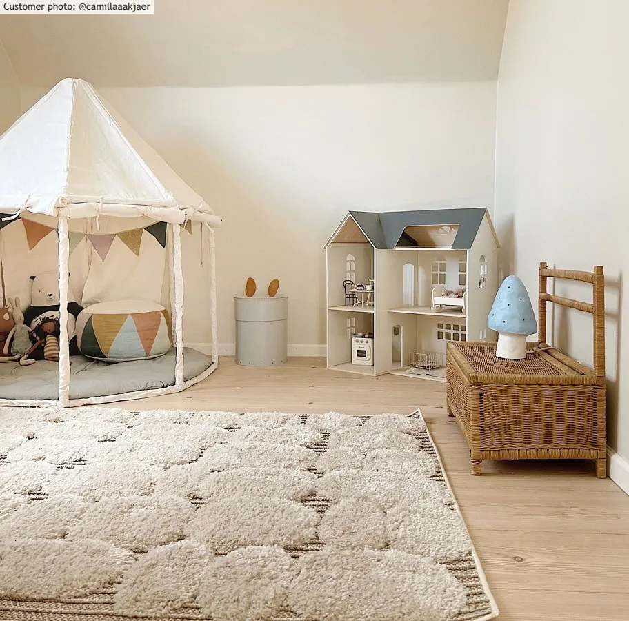 Hoogpolig vloerkleed - Fondi (beige)