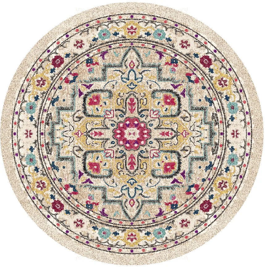 Rond vloerkleed - Castro (multi)