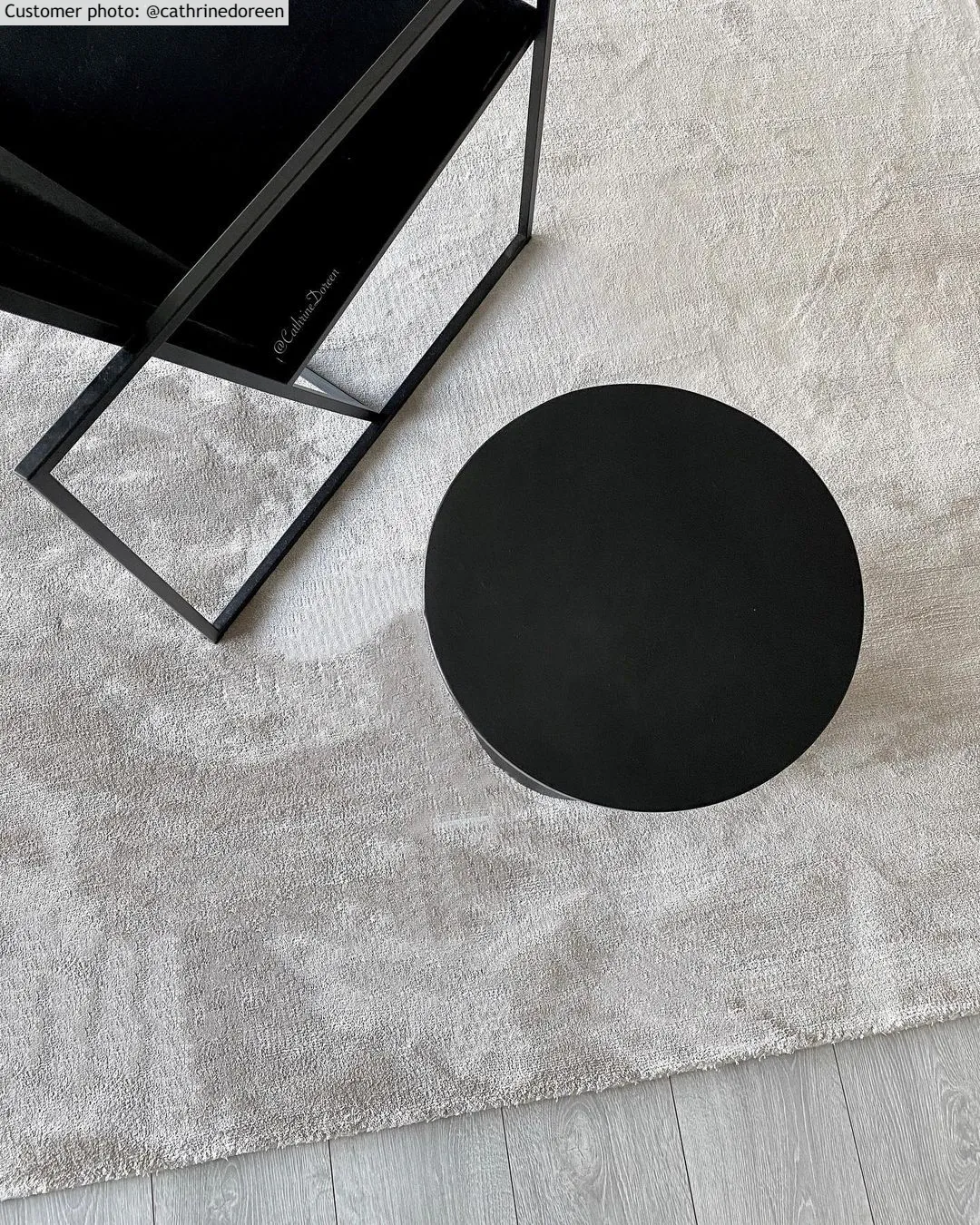 Viscose-vloerkleed - Jodhpur Special Luxury Edition (lichtgrijs/beige)