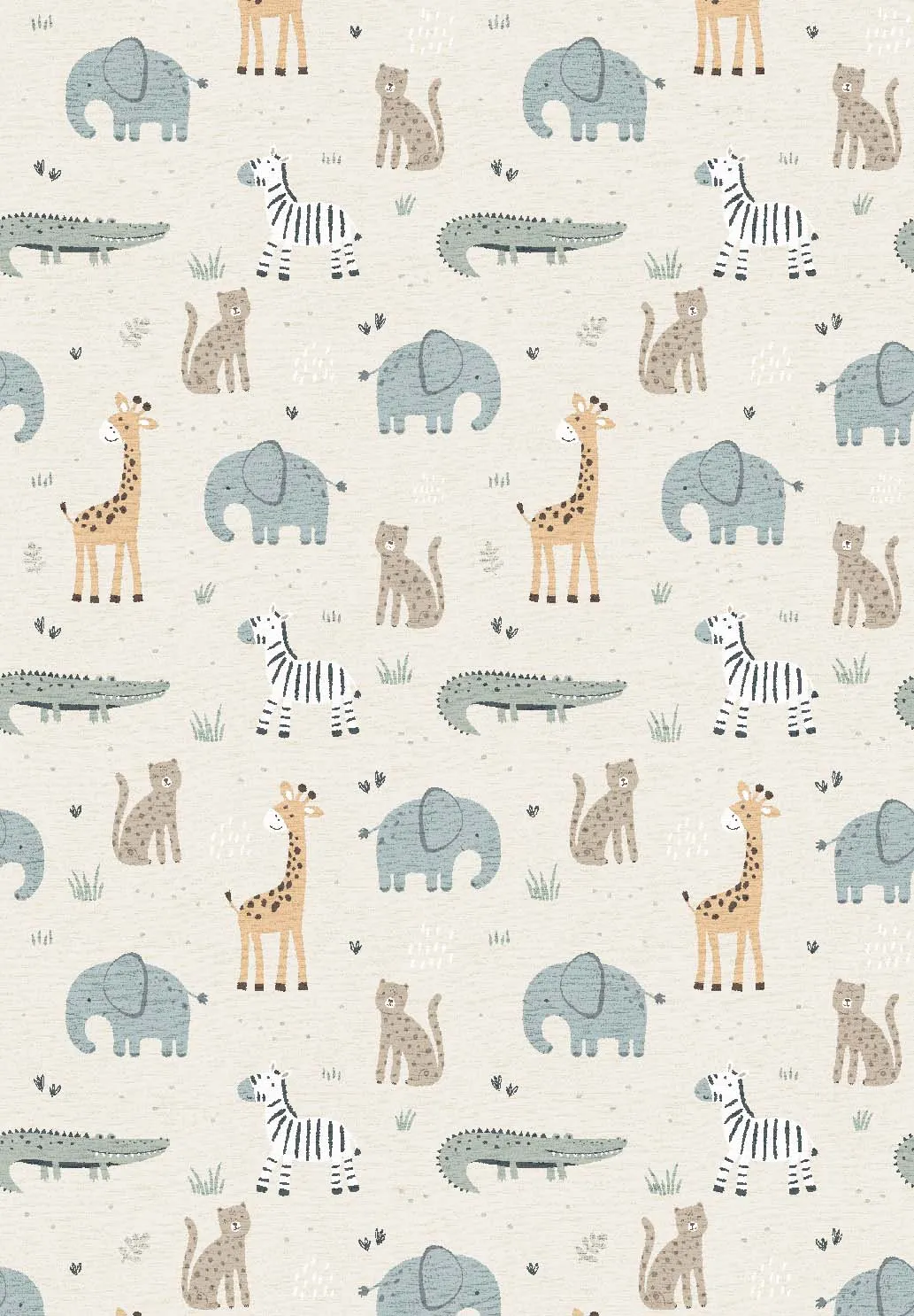Kindervloerkleed - Safari Friends (multi)