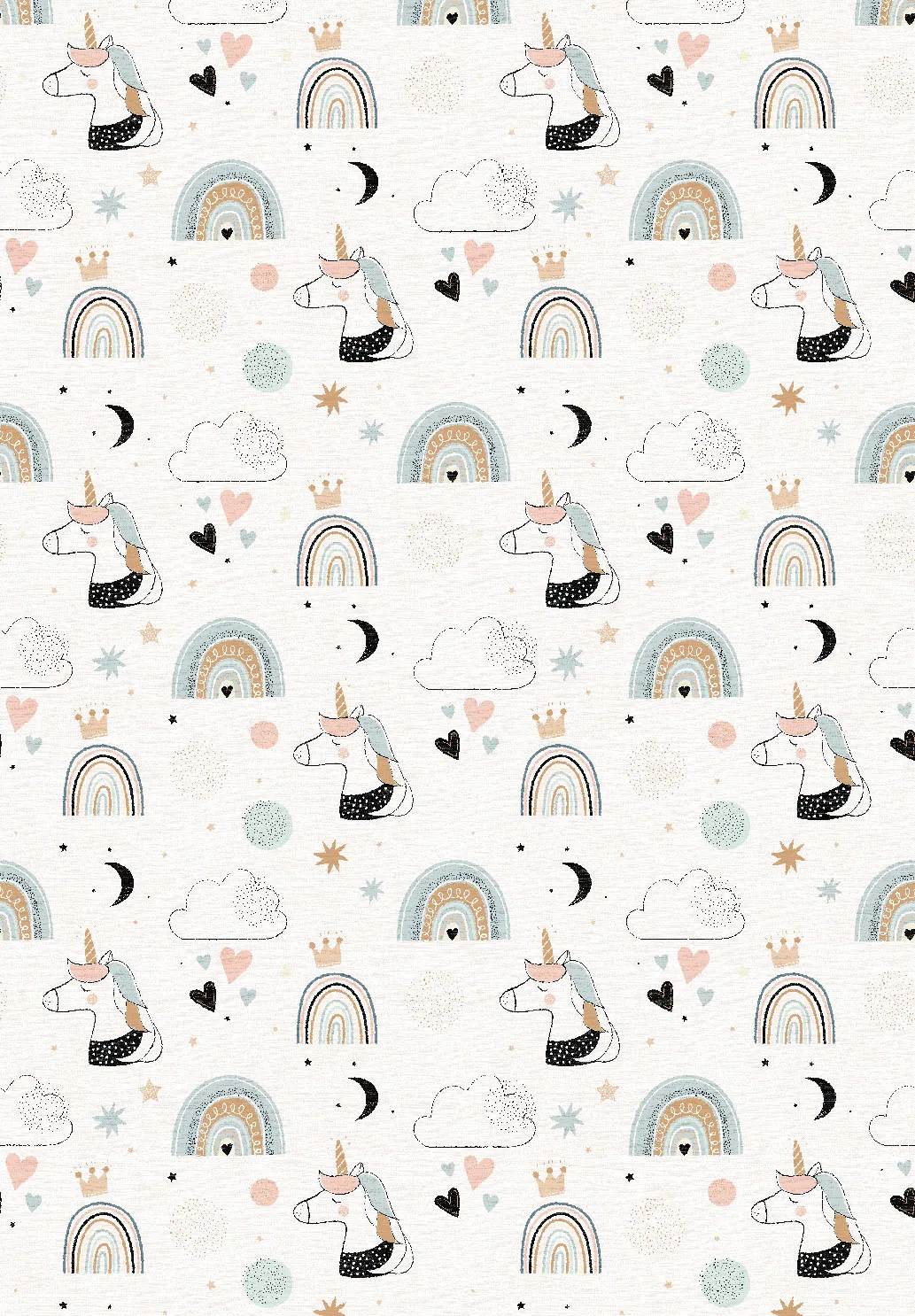 Kindervloerkleed - Unicorn Rainbow (roze)