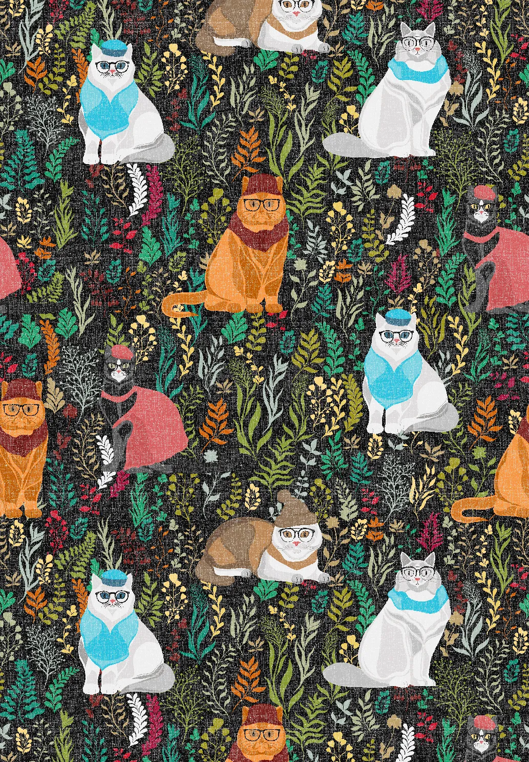 Kindervloerkleed - Cats (multi)
