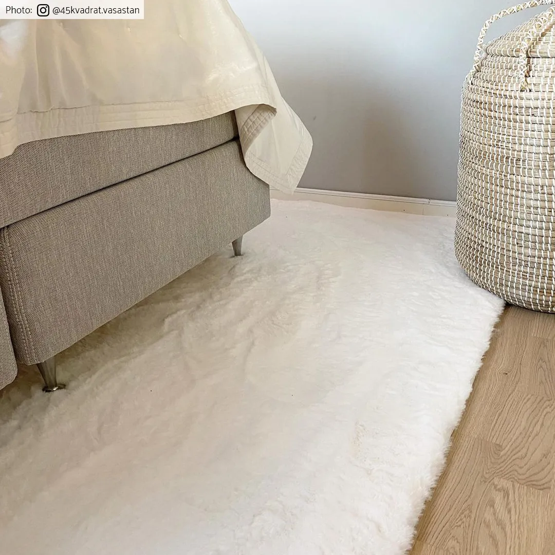 Hoogpolig vloerkleed - Cloud Super Soft (wit)