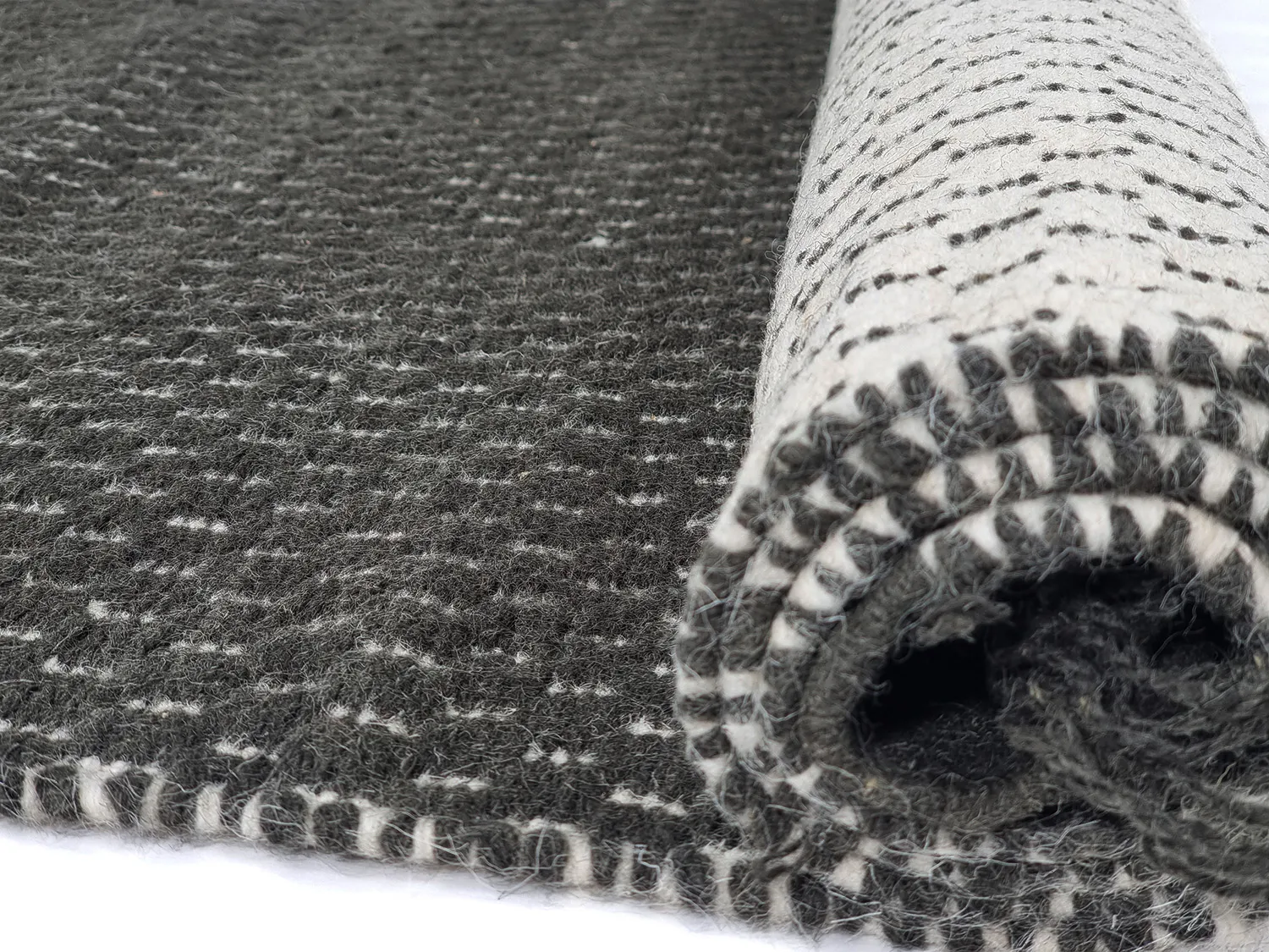 Wollen-vloerkleed - Clovelly (Donkergrijs)