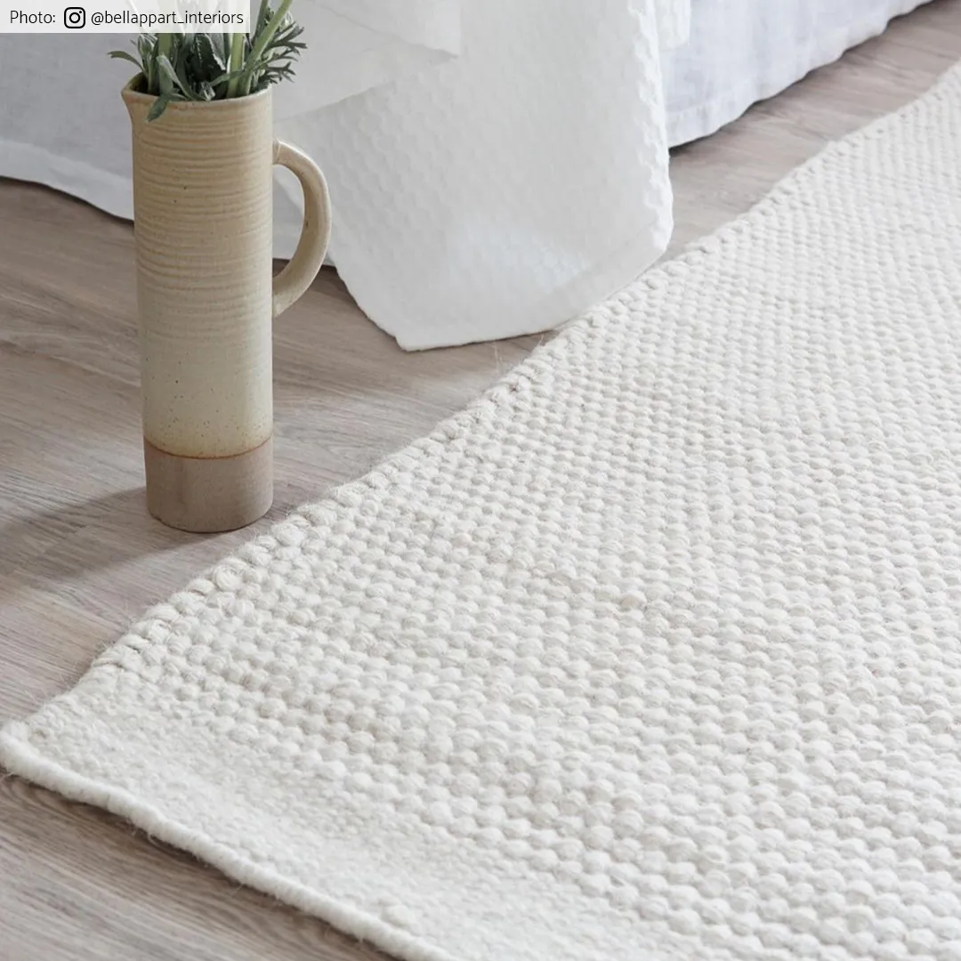 Wollen-vloerkleed - Coastal (wit)