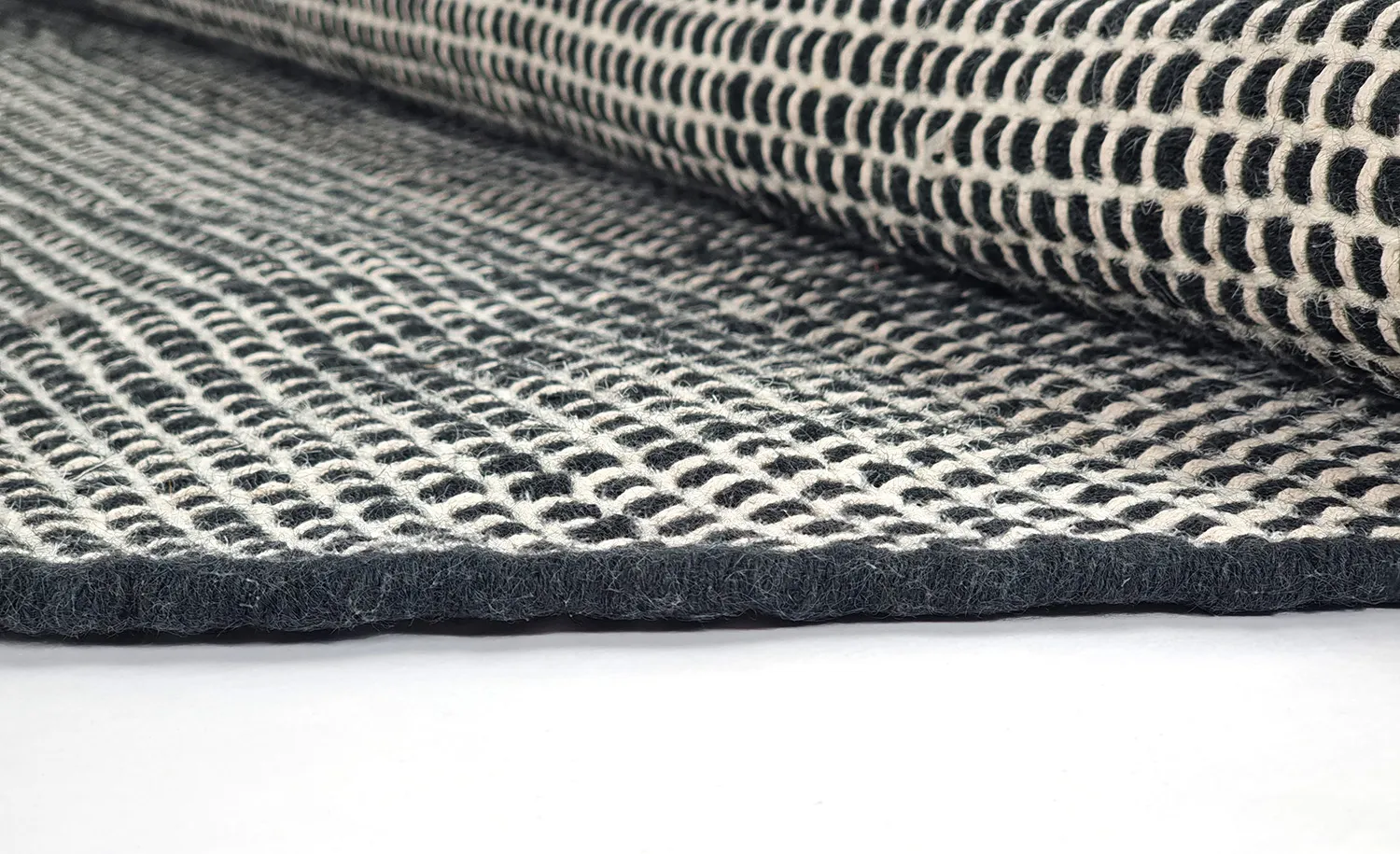 Ronde vloerkleden - Coastal (zwart/wit)