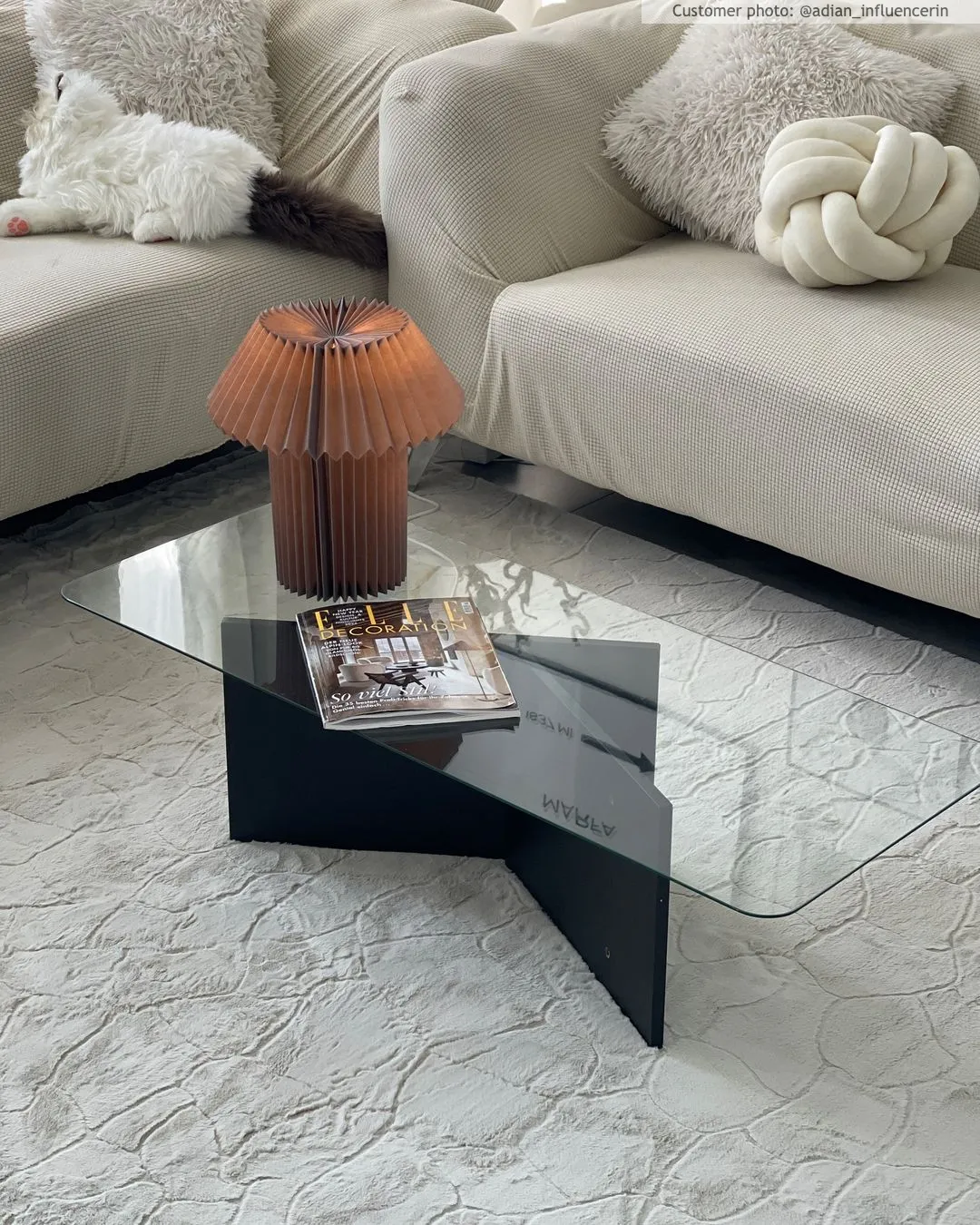 Hoogpolig vloerkleed - Cora (offwhite)