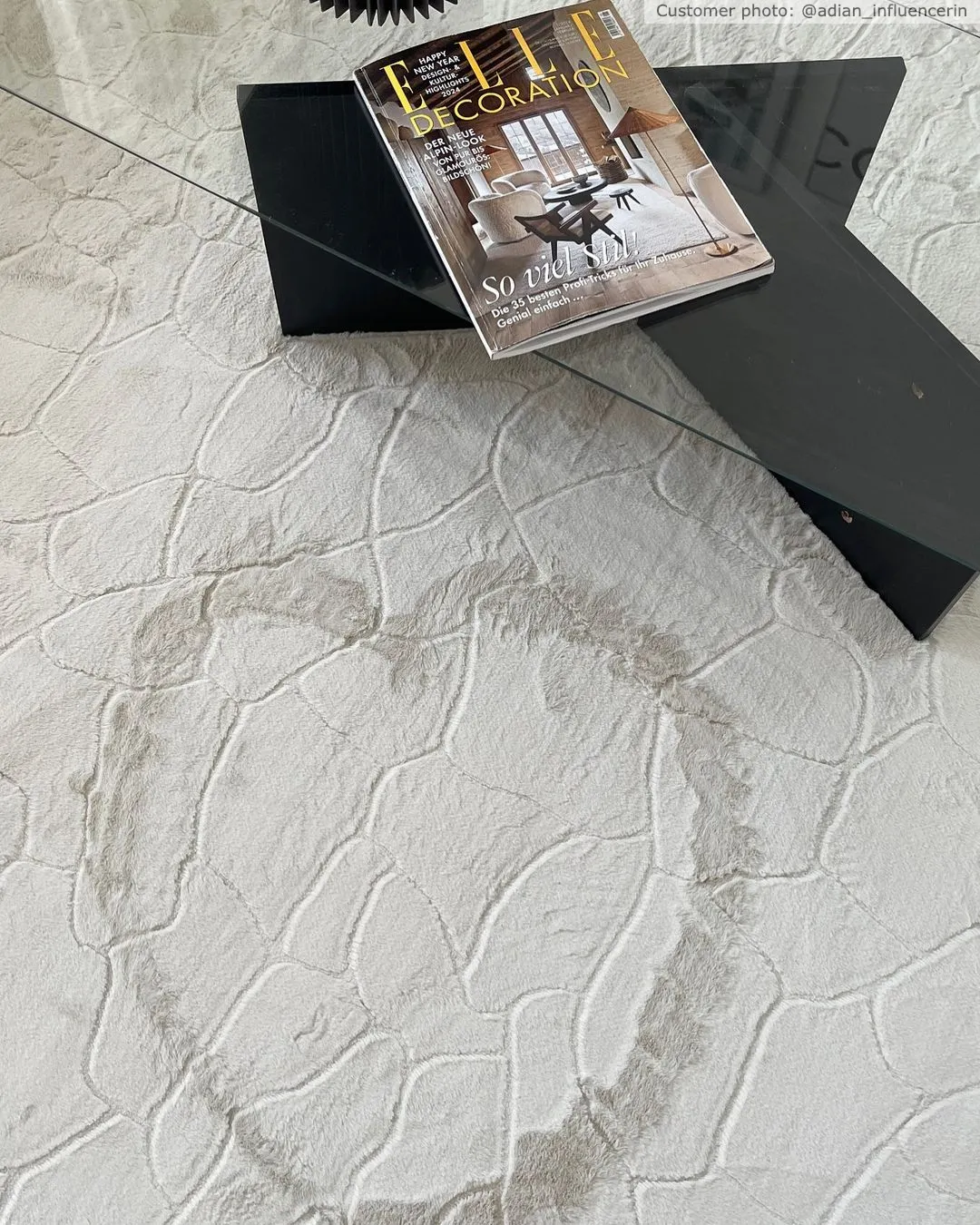 Hoogpolig vloerkleed - Cora (offwhite)