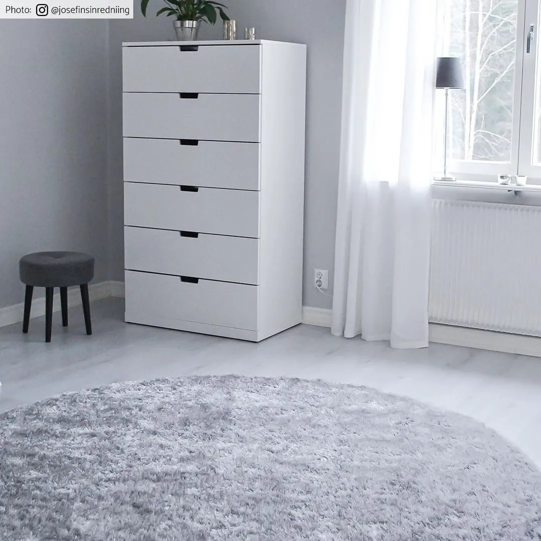 Ronde vloerkleden - Cosy (zilver)