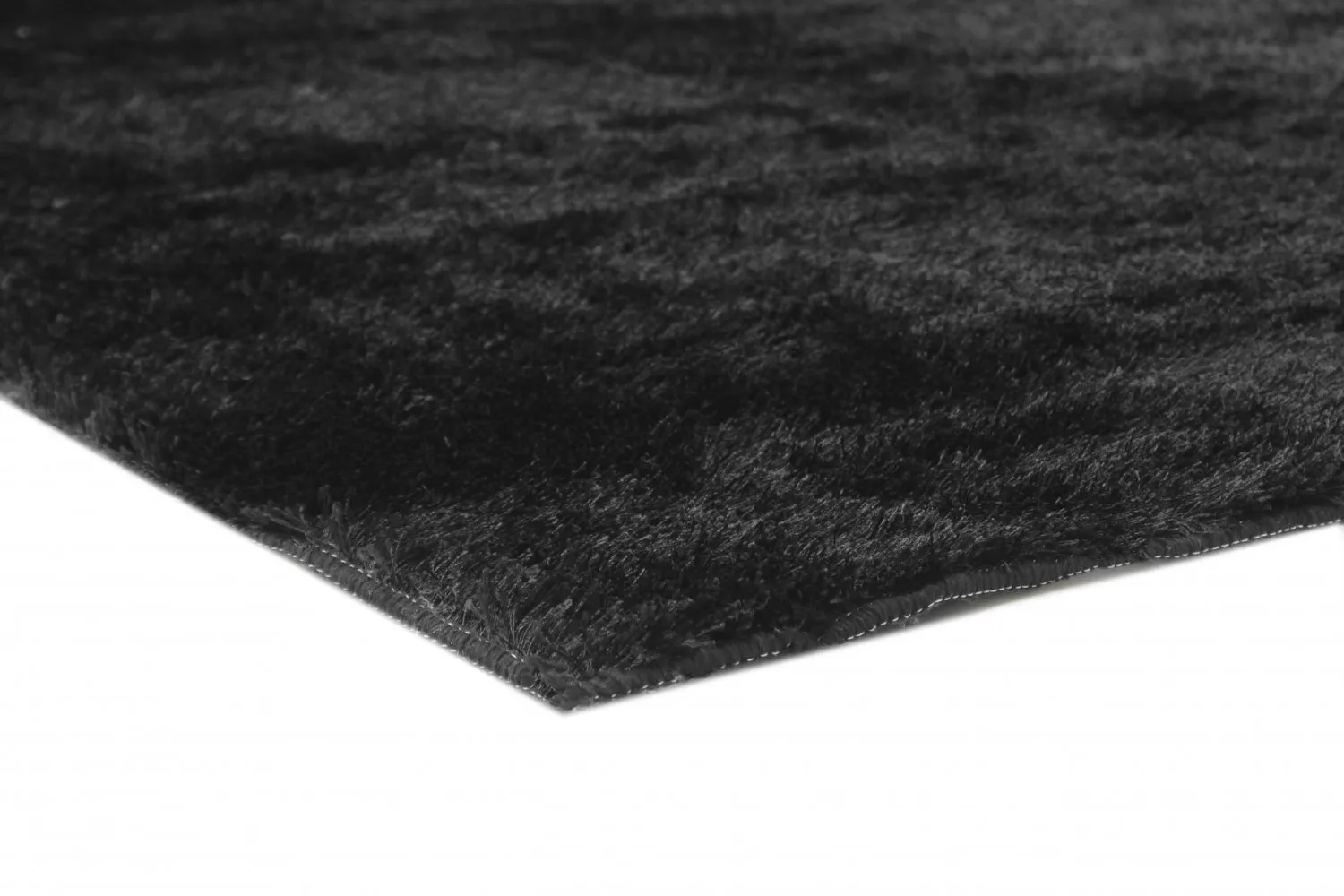 Hoogpolig vloerkleed - Cosy (zwart)