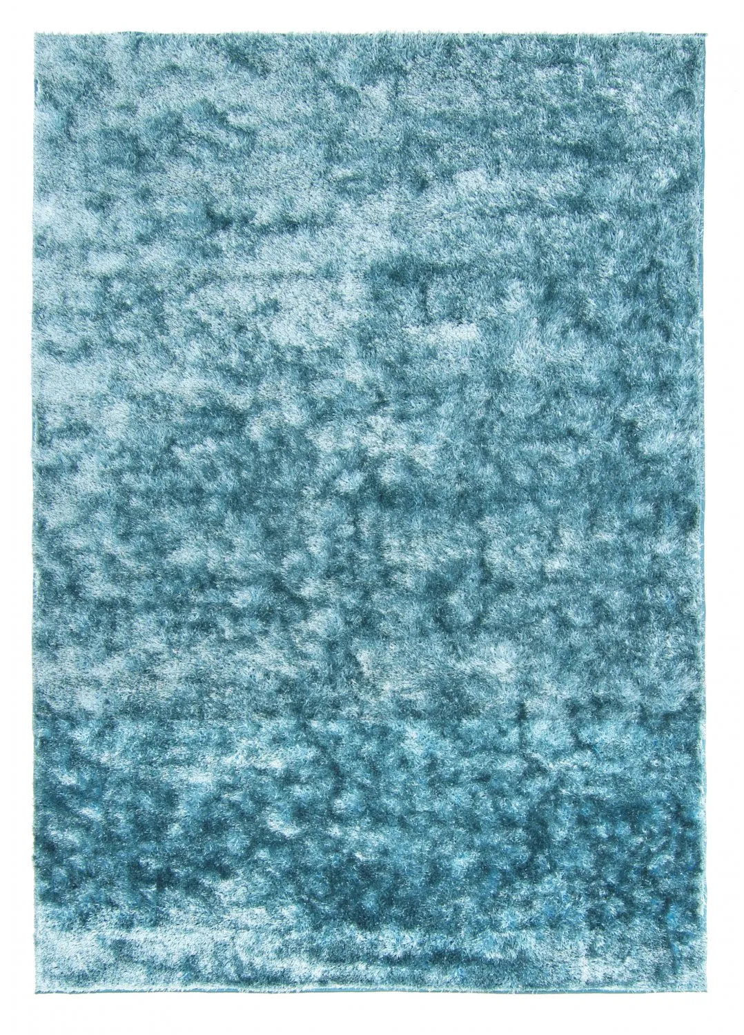 Hoogpolig vloerkleed - Cosy (blauw/groen)