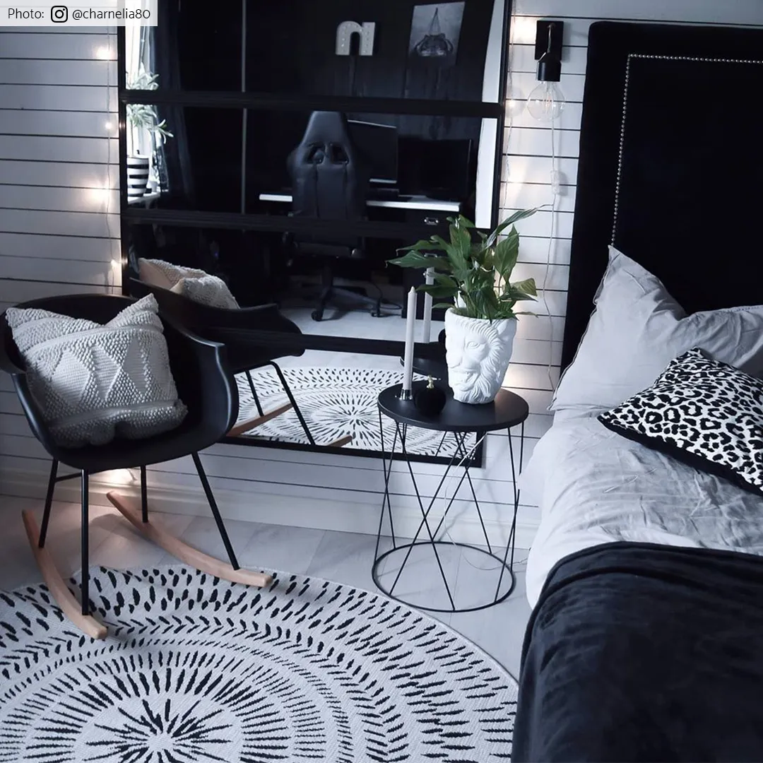 Rond vloerkleed - Brussels Night (grijs)