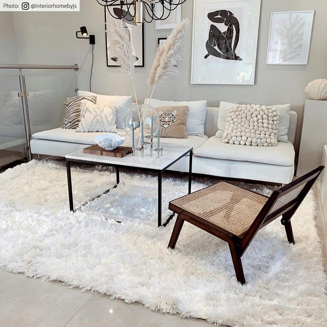 Ronde vloerkleden - Janjira (wit)