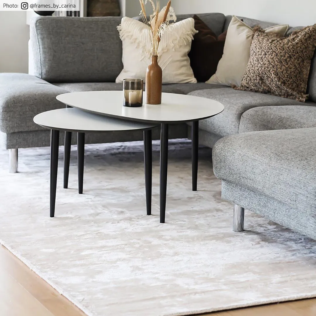 Rond vloerkleed - Jodhpur Special Luxury Edition Viscose (lichtbeige)