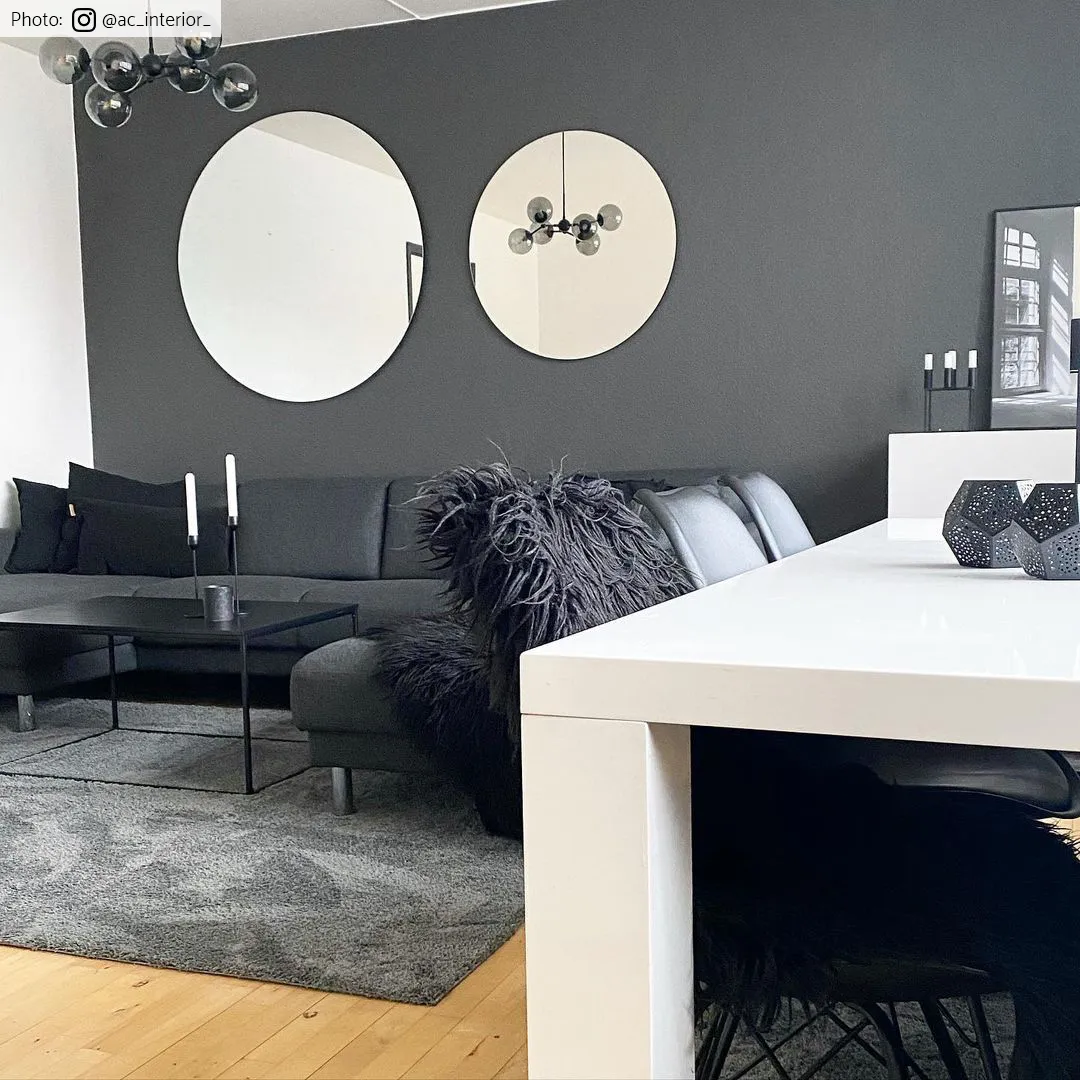 Hoogpolig vloerkleed - Soft Shine (Donkergrijs)