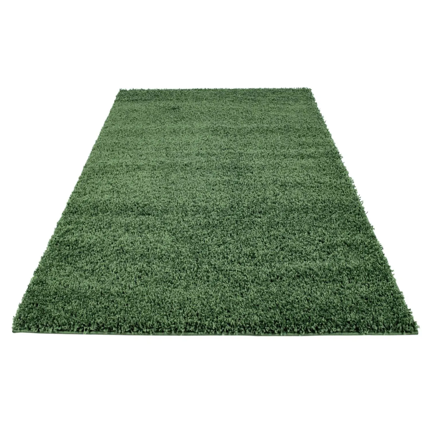 Hoogpolig vloerkleed - Trim (groen)