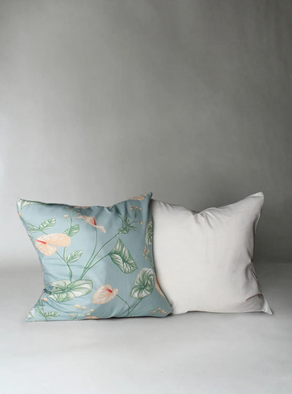 Kussensloop x 2 - Adella (turkoois)