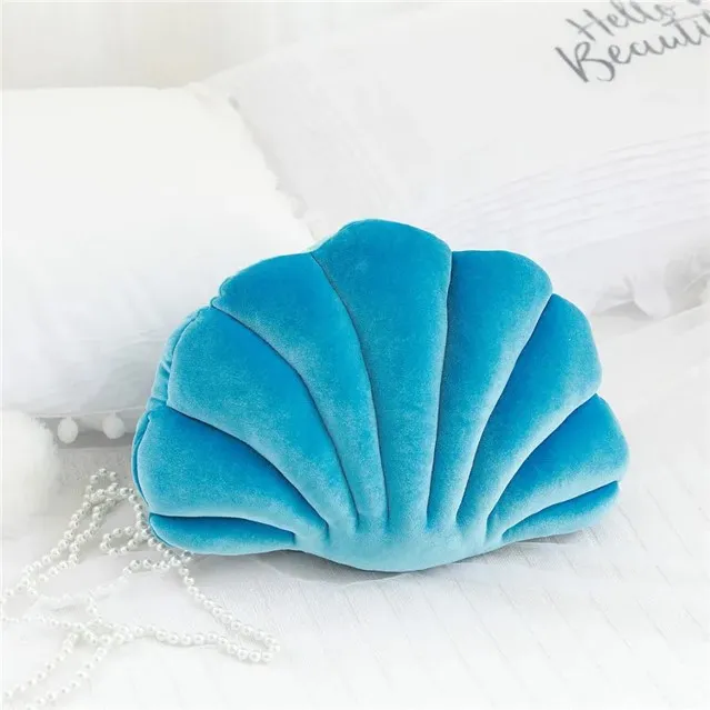 Kussens - Seashell (turkoois)