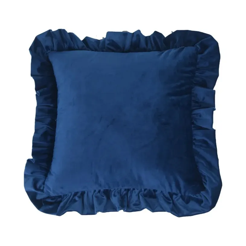 Kussensloop - Ruffled (blauw)