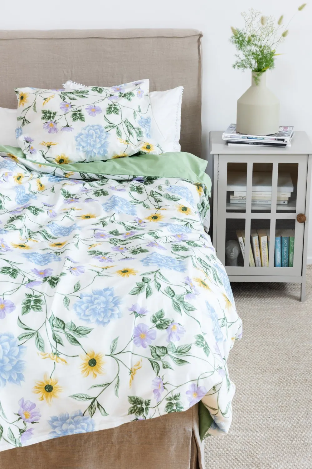 Dekbedovertrek set - Dahlia (blauw)