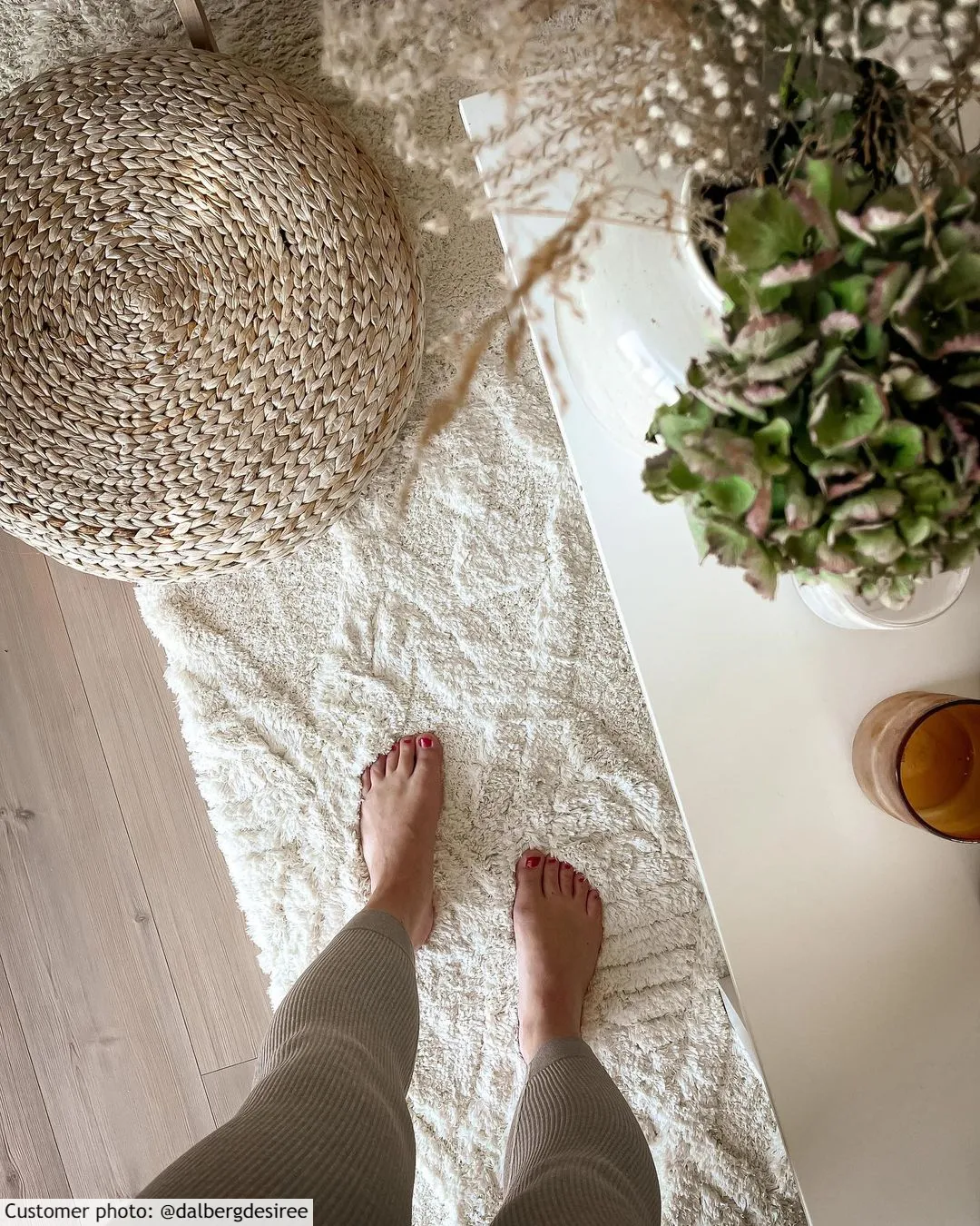 Hoogpolig vloerkleed - Rostock (offwhite)