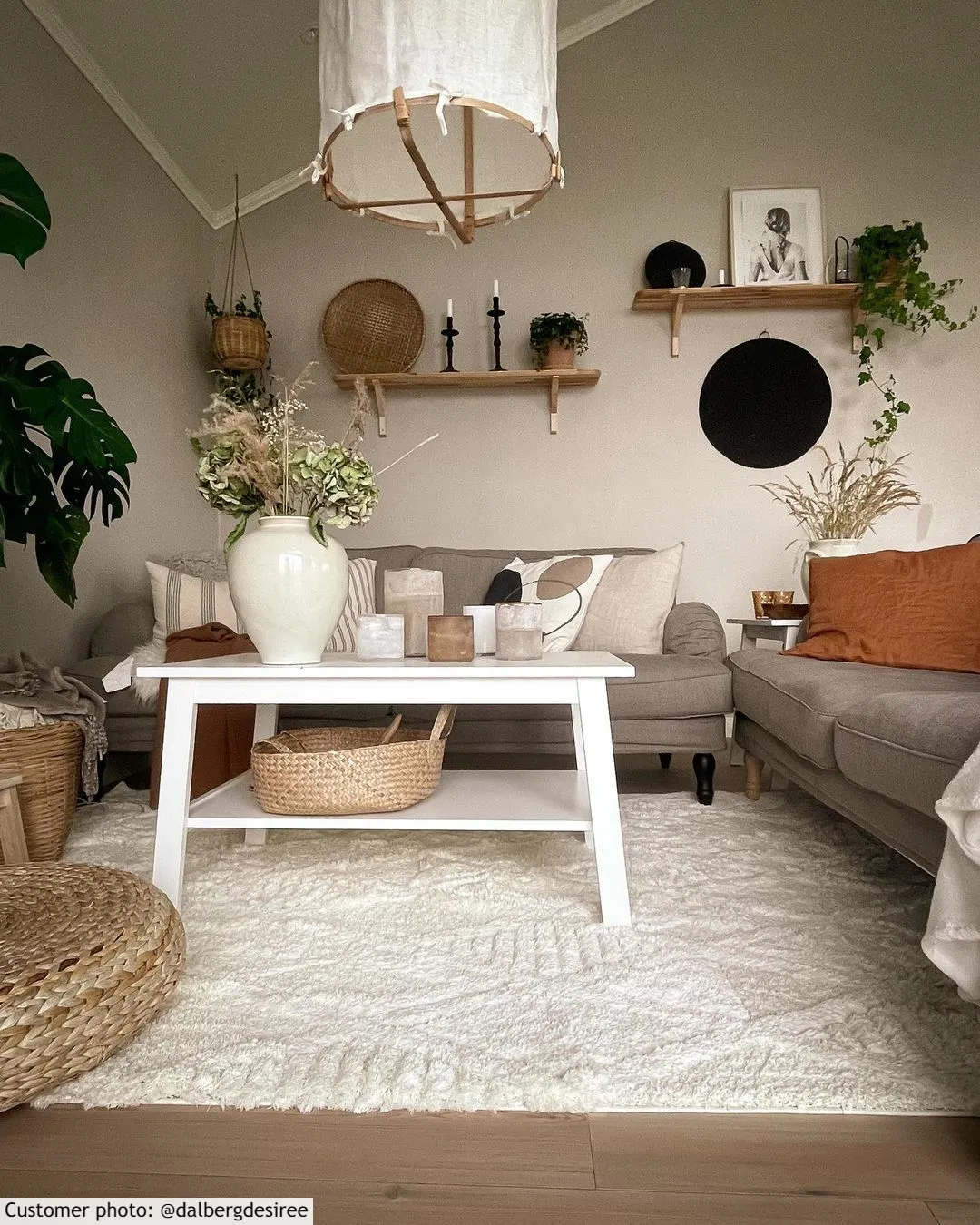 Hoogpolig vloerkleed - Rostock (offwhite)