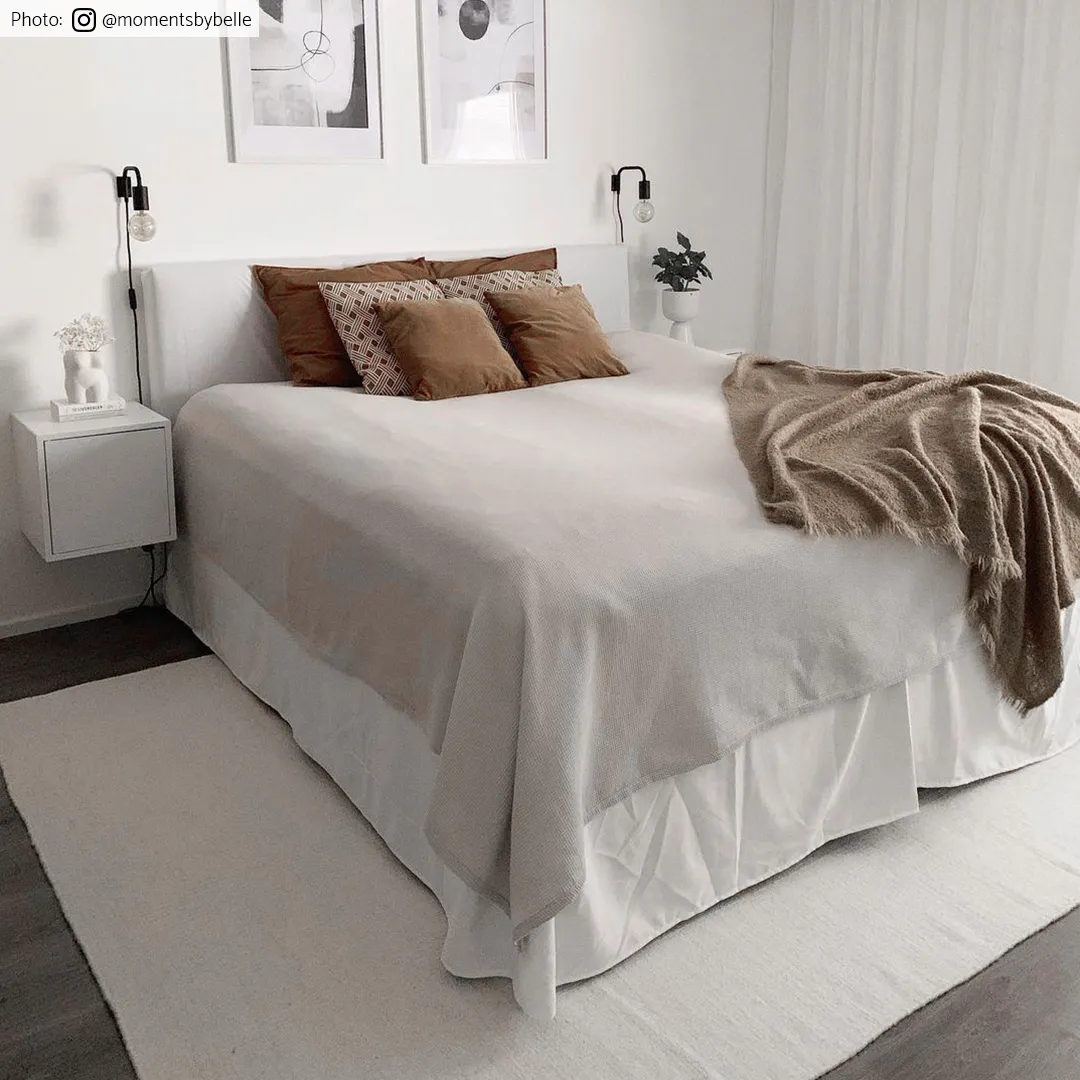 Wollen-vloerkleed - Dhurry (wit)