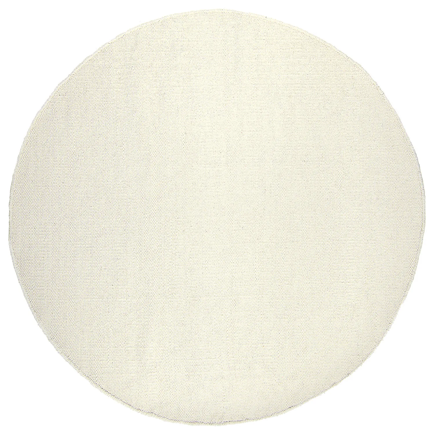 Ronde vloerkleden - Dhurry (wit)