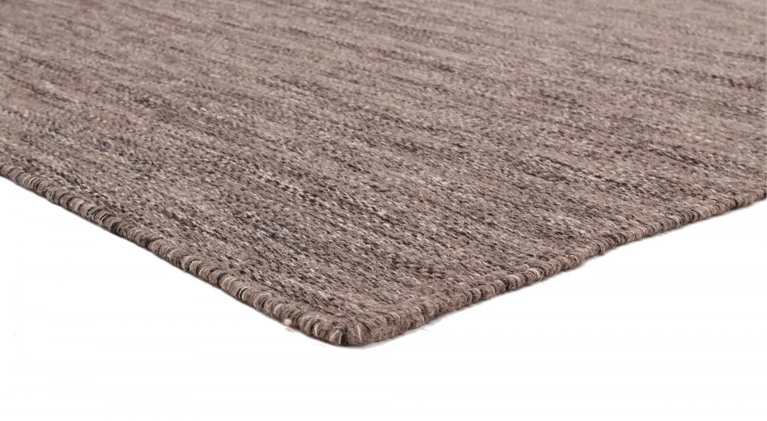 Wollen-vloerkleed - Dhurry (antraciet)