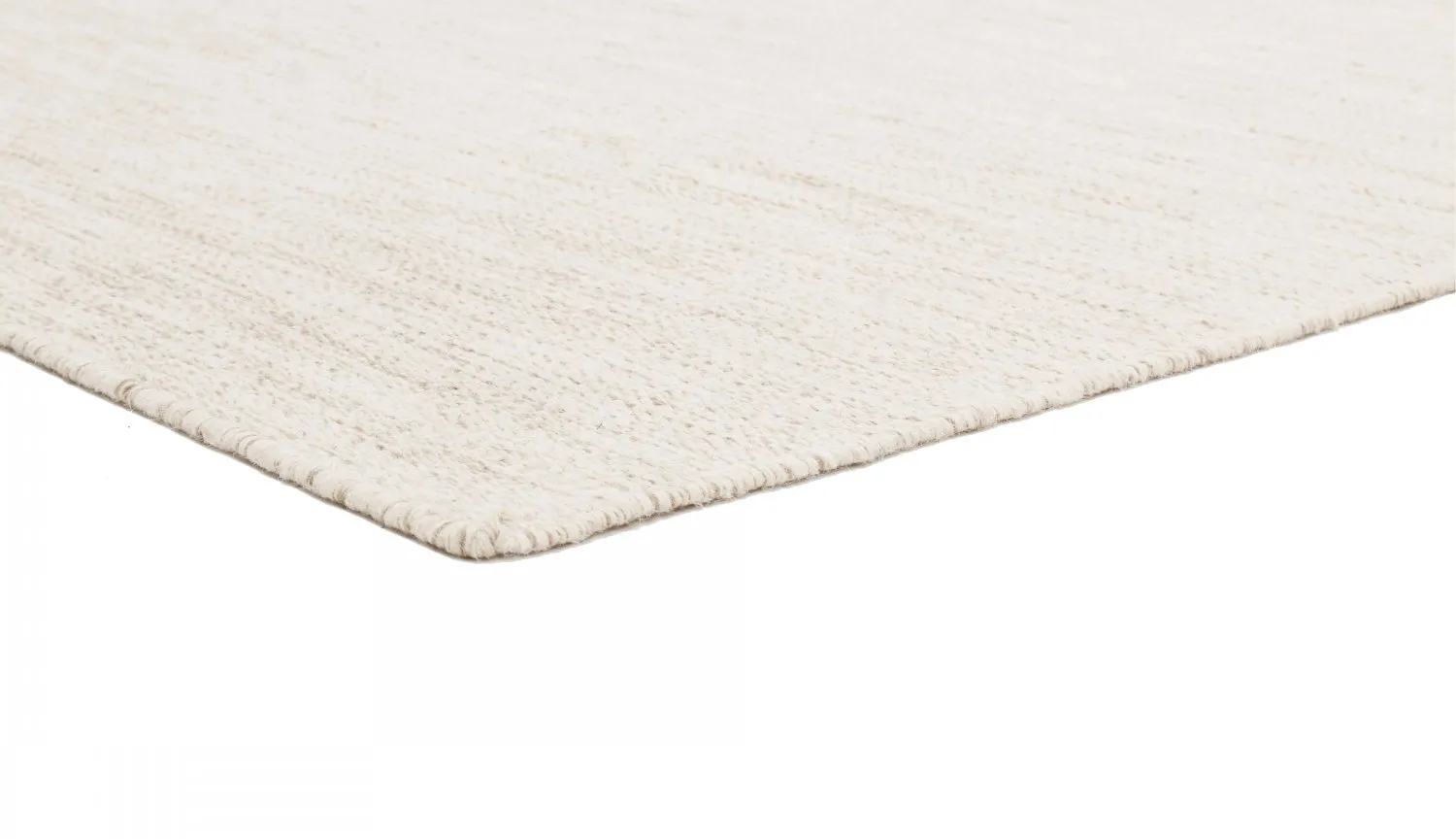 Wollen-vloerkleed - Dhurry (natuur)