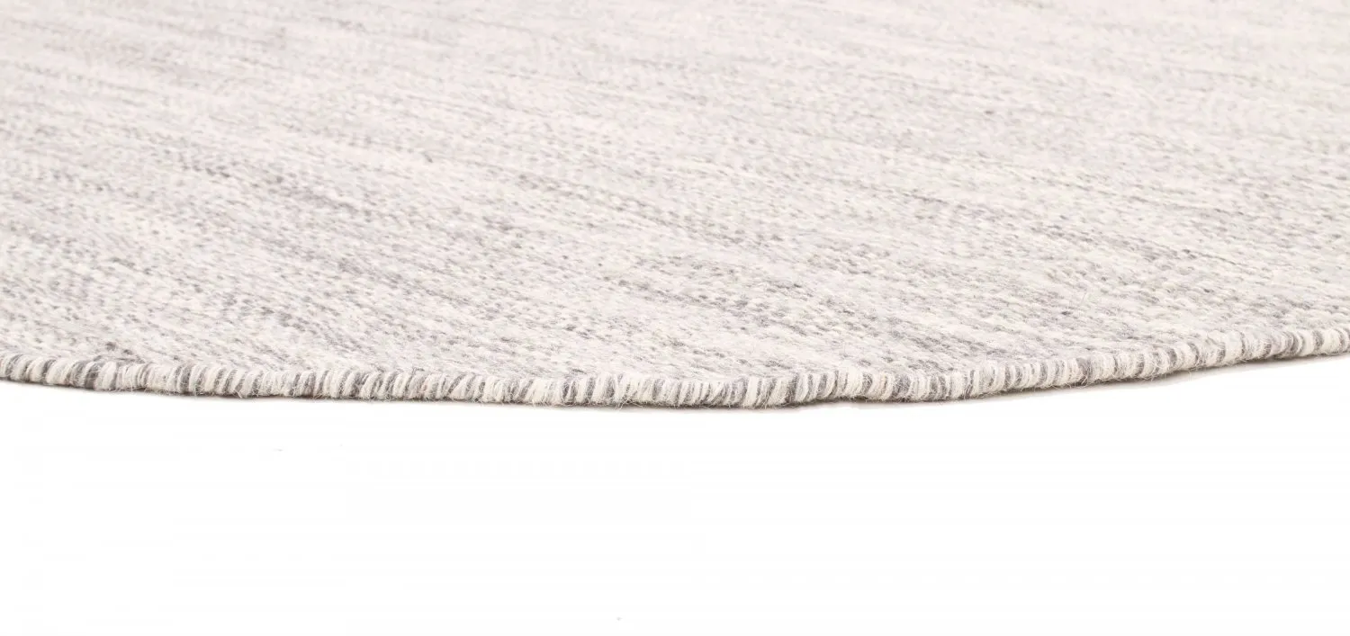 Ronde vloerkleden - Dhurry (grijs)